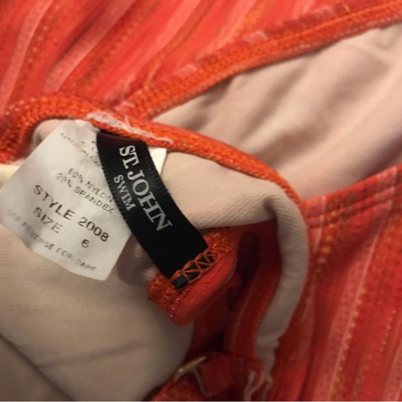 St. John Swim Trio: Bikini Swimsuit in Size 6 and Matching Swim Skirt in Small - Picture 8 of 11